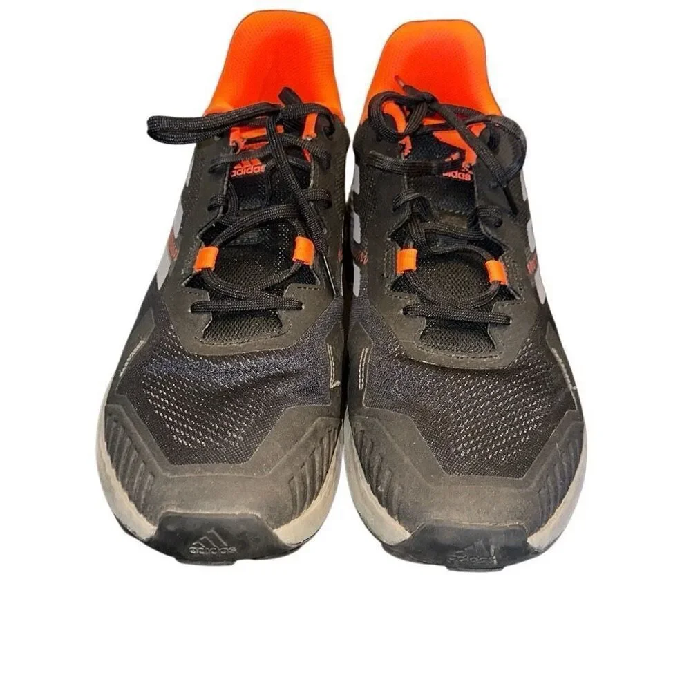 Adidas Terrex Men's Black and Orange Trail Sneakers
